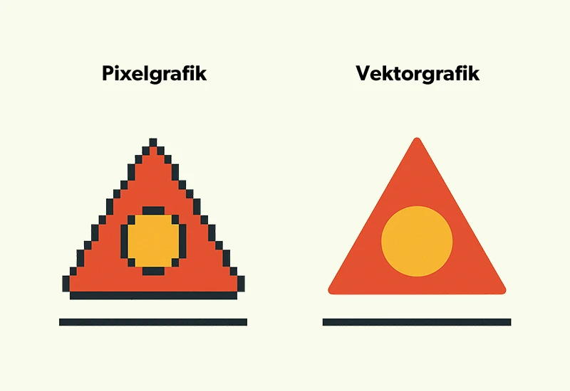 Merkmale einer Vektorgrafik kurz und knapp: